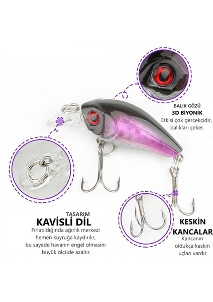 Olta Balıkçılık Minnow 4.5cm - 4gr Rapala Yapay Yem