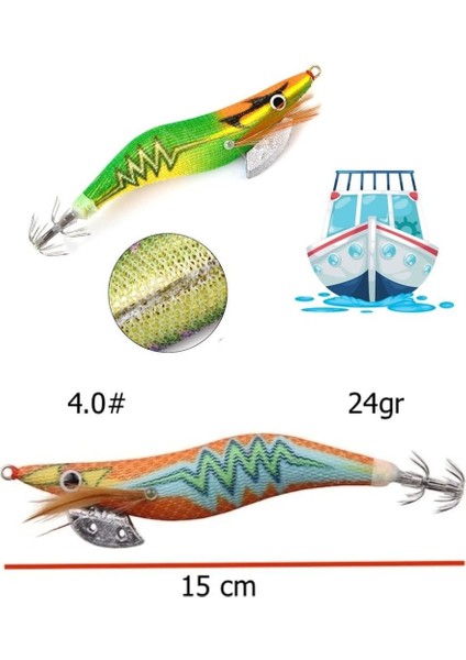 Olta Balıkçılık 4.0# 15cm Karides Kalamar Zoka Yapay Yem modelleri