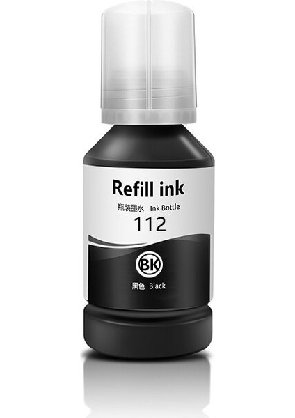 112 Siyah Ecotank Muadil Mürekkep Epson L11160 Uyumlu
