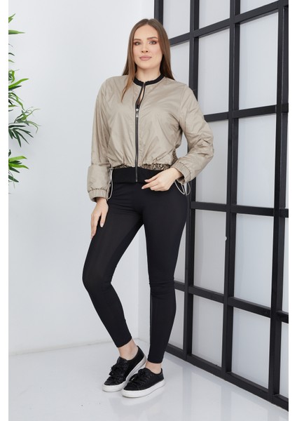 Kadın Çift Kumaşlı Fermuarlı Spor Ceket fiyatları