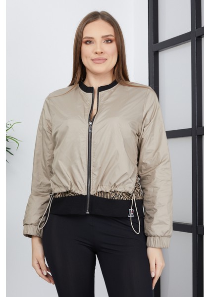 Kadın Çift Kumaşlı Fermuarlı Spor Ceket indirimleri