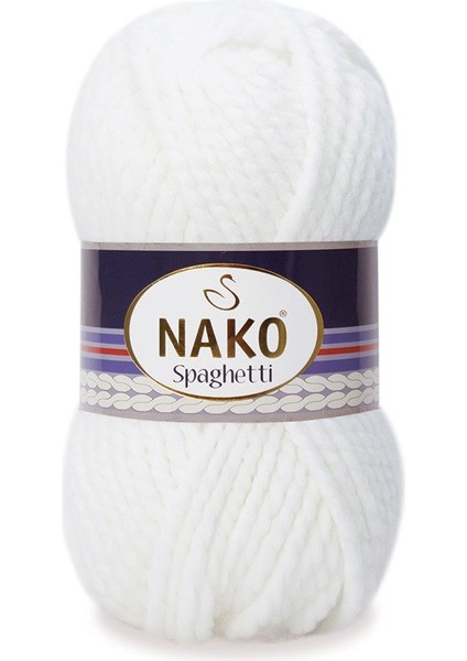 Spaghetti Beyaz 00208 (Beş Adet Bir Paket)
