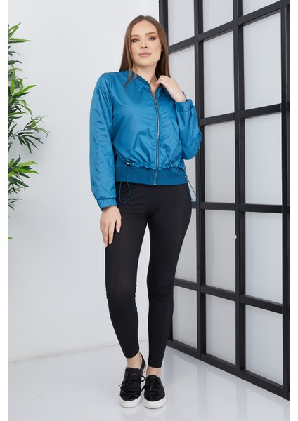 Kadın Çift Kumaşlı Fermuarlı Spor Ceket fiyatları