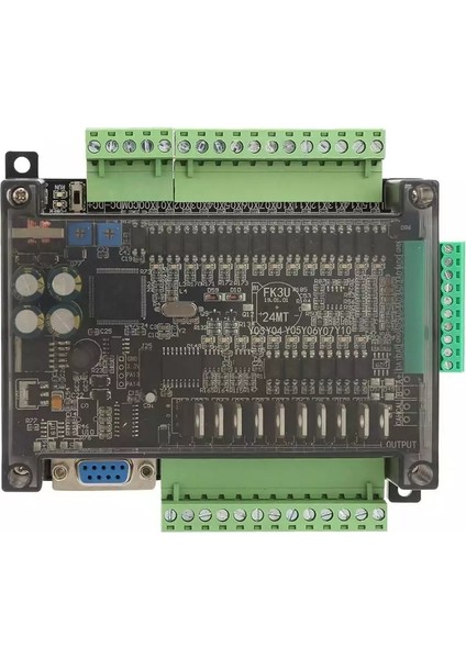 FX3U 24MR - 14 Giriş 10 Röle Çıkışlı Baskılı Devre Kartı