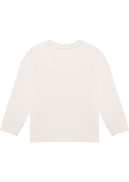 Kız Çocuk Ekru Sweatshirt 50257763-VR019