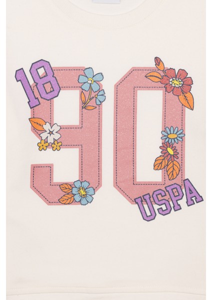Kız Çocuk Ekru Sweatshirt 50257763-VR019