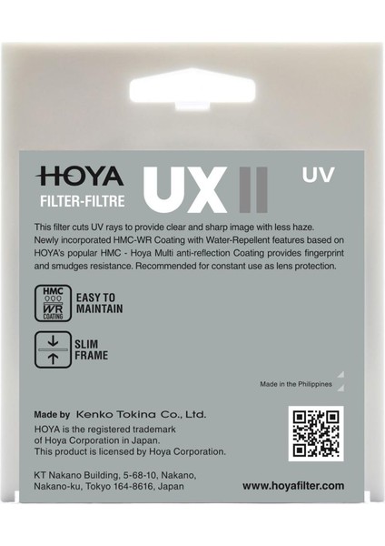 82MM Ux Iı Uv Filtre