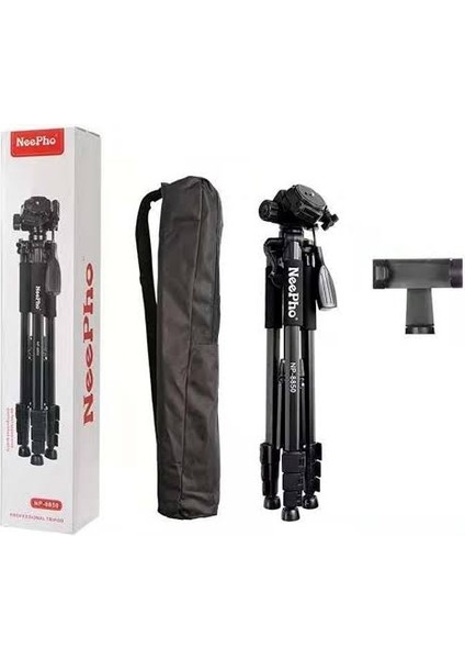 Taşıma Çantalı, Pro, 360 Derece Dönebilen 175 cm Tripod