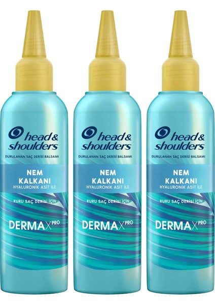 Dermaxpro Nem Kalkanı Hyaluronik Asitli  Kepek  Saç Derisi Balsamı 145 ml x3