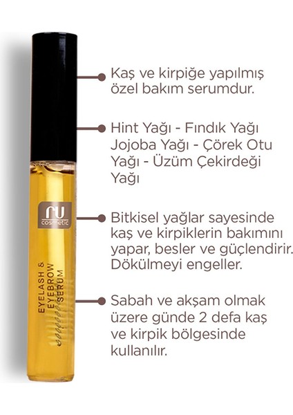 Ru cosmetic Kaş Kirpik Serumu