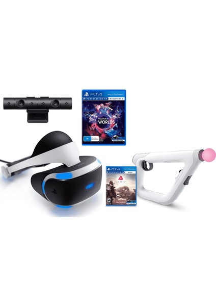 Sony Vr Sanal Gerçeklik Gözlüğü + Kamera + Aim Controller + 2 Adet Move + Vr Oyun Renewed fiyatları