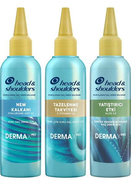 Dermaxpro Kepek Saç Derisi Balsamı 145 ml x3 (+Nem Kalkanı+) fiyatları