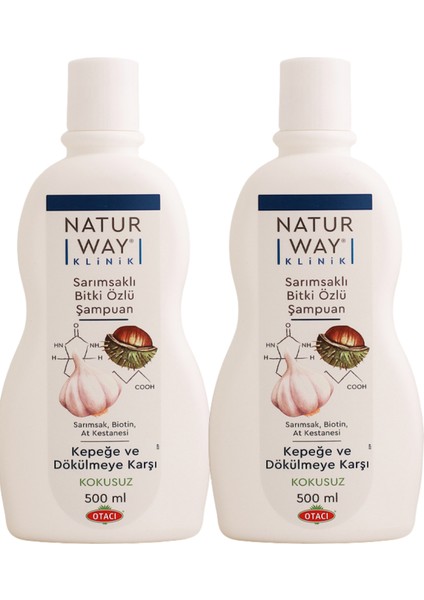 Naturway Klinik Sarımsaklı Şampuan 500 ml x 2 Adet