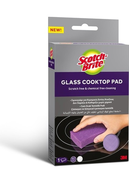 Scotch Brite Cooktop Pad (Cam Ocak Temizleme Pedi) 5'li