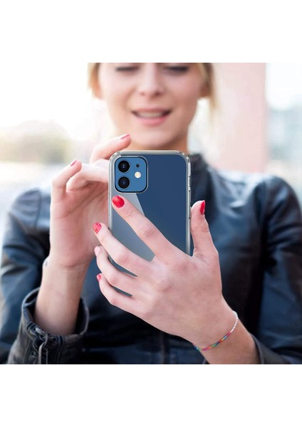 iPhone 12 Mini (5.4 Inch) Şeffaf Silikon Kılıf Kamera Çıkıntılı iPhone 12 Mini Kılıfı indirimleri
