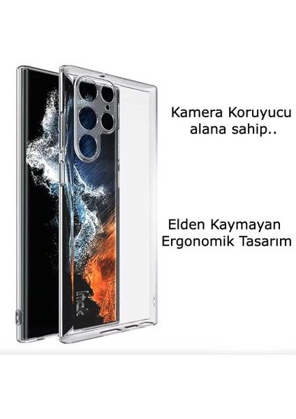 Samsung Galaxy S22 Ultra Kılıf, Şeffaf Silikon Kamera Korumalı S22 Ultra Kılıfı fırsatları