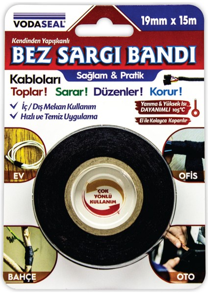 Bez Sargı Bandı ( Tüylü bant )19 mm x 15 M fiyatları