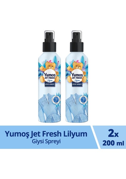 Jet Fresh Giysi Spreyi Lilyum 2 x 200 ml