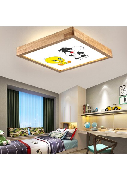 Ahşap Çerçeve Çocuk Odası LED Aydınlatma