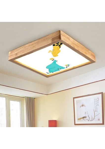Ahşap Çerçeve Çocuk Odası LED Aydınlatma