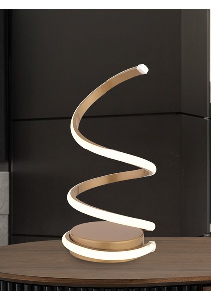 Modern Elegance Günışğı Ledli Eskitme Abajur