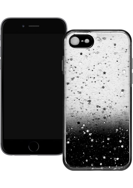 Apple iPhone 7/8 Simli Şeffaf Sert Slikon Kılıf