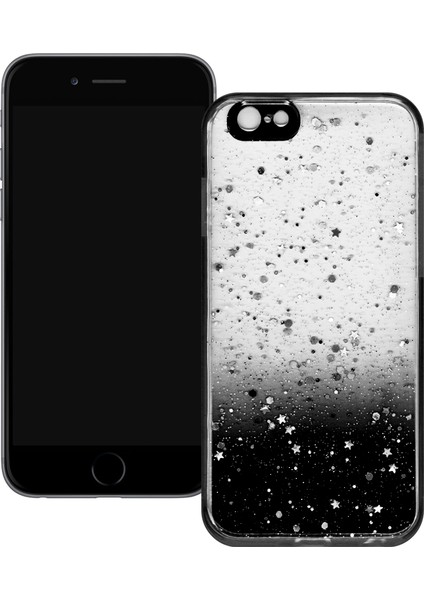 Apple iPhone 6/6s Simli Şeffaf Sert Slikon Kılıf