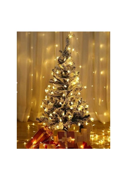 Dekoratif Yıldızlı Ip LED Işık 5 Metre 220 Volt Yıldızlı Yılbaşı Süsü Gün Işığı fiyatları