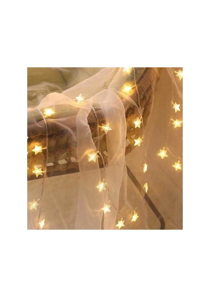 Dekoratif Yıldızlı Ip LED Işık 5 Metre 220 Volt Yıldızlı Yılbaşı Süsü Gün Işığı fırsatları