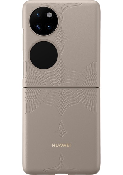 Huaweı P50 Pocket Pu Kılıf - Premium Gri