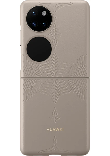 Huaweı P50 Pocket Pu Kılıf - Premium Gri