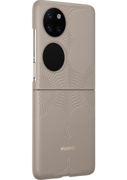 Huaweı P50 Pocket Pu Kılıf - Premium Gri