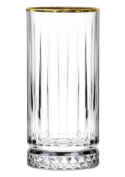 Elysıa Altın Yaldızlı 4'lü Uzun Bardak 450CC