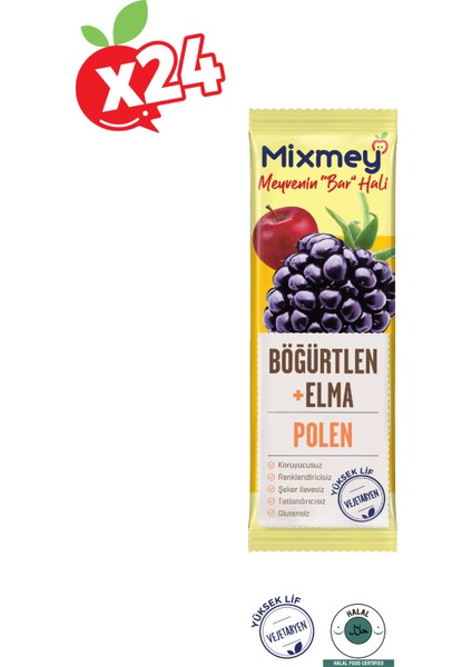 Bee Elma Böğürtlen Polen 25 gr 24'lü