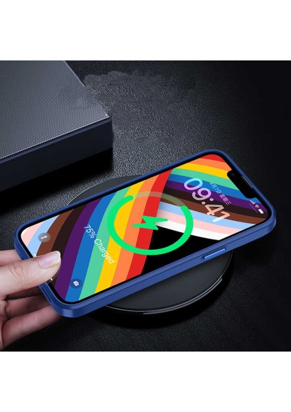 Apple iPhone 14 Plus ile Uyumlu Kılıf Kontrast Renk Tasarımlı Cynosure Kapak Siyah