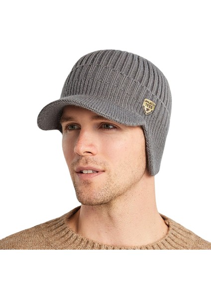 Erkekler Kış Örme Şapka Açık Bisiklet Kulak Koruma Sıcaklık Kap