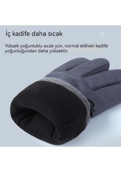 Budan Şiir Kadife Kalınlaşmış Açık Su Geçirmez Eldiven (Yurt Dışından) modelleri