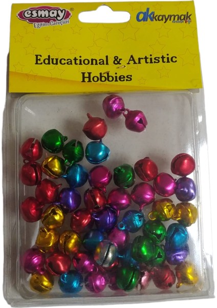 Metal Çıngırak Zil Karışık Renkli 14MM (50 Adet) fiyatları