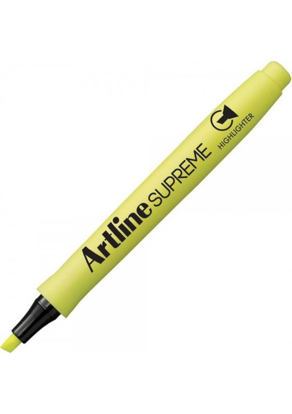 : Supreme Fosforlu Kalem : 4,0 mm : Sarı