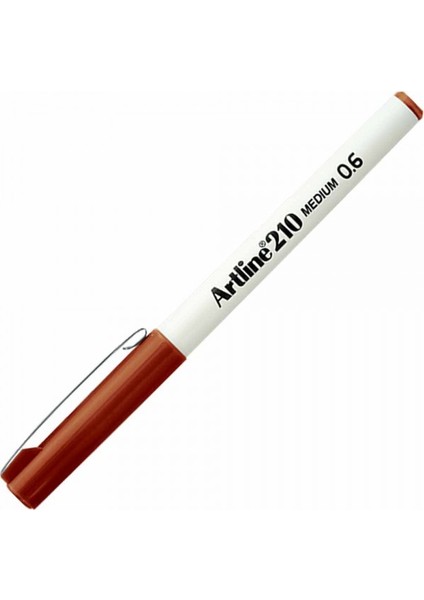 : 210N Keçe Uçlu Yazı Kalemi : 0,6 mm : Kahverengi