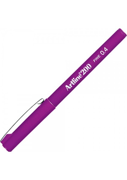 : 200N Fine Keçe Uçlu Yazı Kalemi : 0,4 mm : Magenta