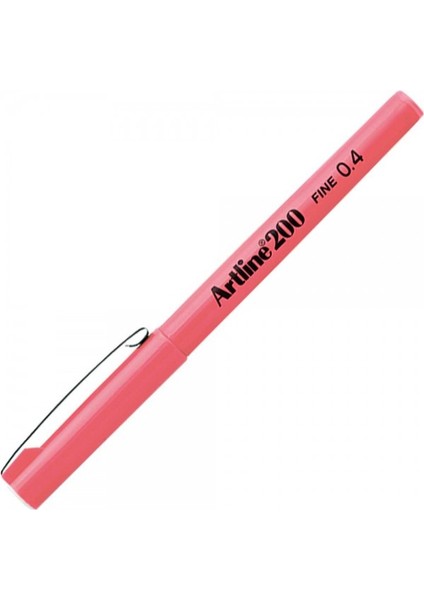 : 200N Fine Keçe Uçlu Yazı Kalemi : 0,4 mm : Pembe