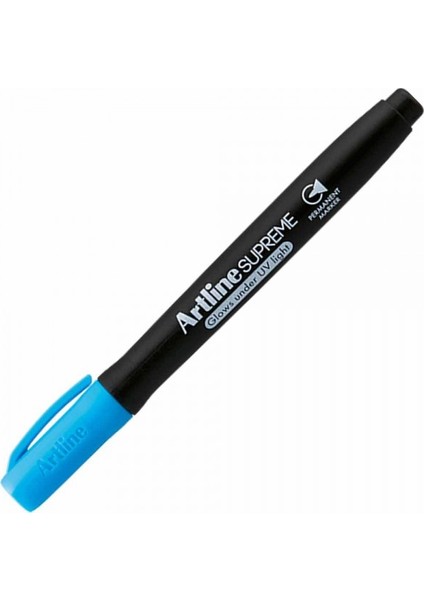 : Supreme Uv Glow Permanent Markör Kalem : 1,0 mm : Mavi