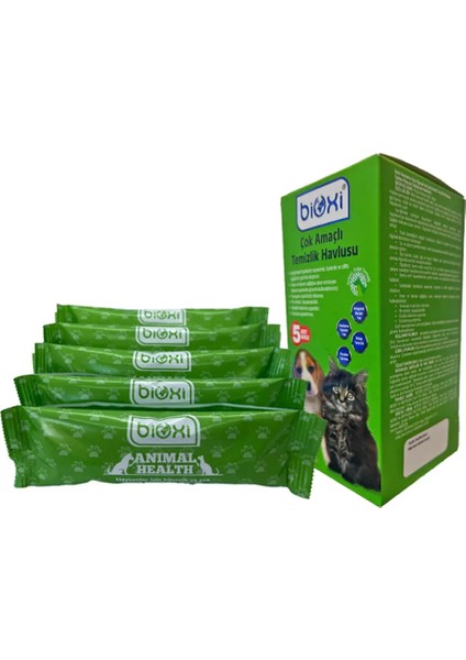 Bioxi® Animal Health Çok Amaçlı Temizlik Havlu 5li