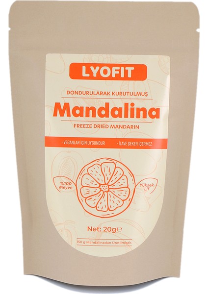 Freeze-Dried Mandalina 20 gr