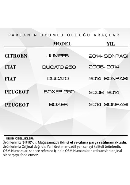 Ducato, Boxer, Jumper Için Ayna Sinyali Beyaz- Sağ fiyatları