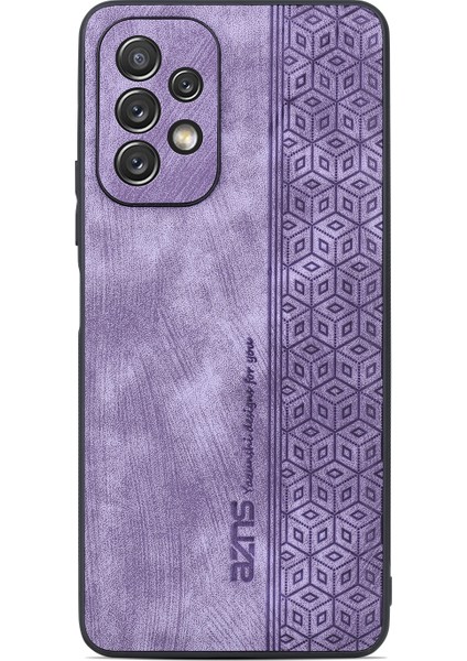 Samsung Galaxy A13 Için 3D Kabartmalı Telefon Kılıfı - Mor (Yurt Dışından)
