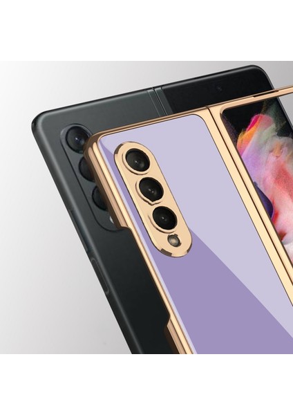 Samsung Galaxy Z Fold4 Için Gkk Entegre Cam Telefon Kılıfı - Altın (Yurt Dışından) modelleri