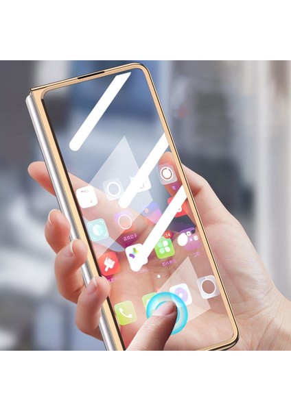 Samsung Galaxy Z Fold4 Için Gkk Entegre Cam Telefon Kılıfı - Altın (Yurt Dışından) fırsatları