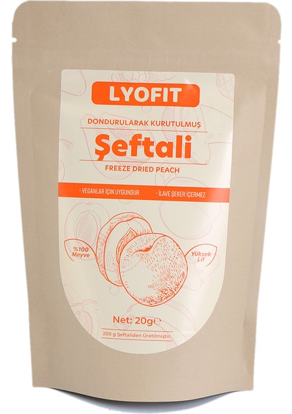 Freeze-Dried Şeftali (20 gr)